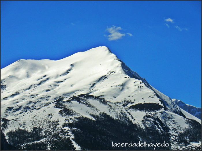 Pena Rueda desde el cordal de Porciles