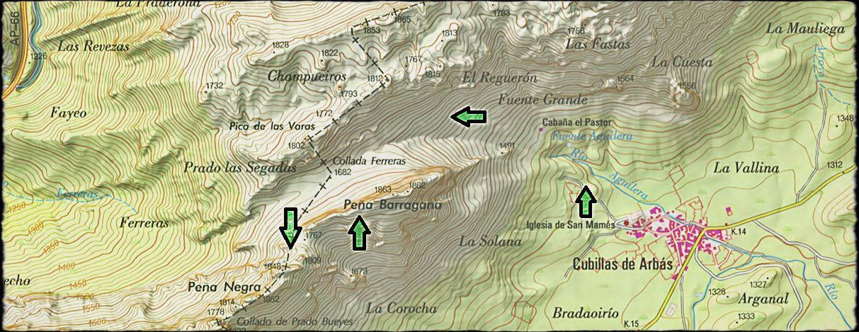 mapa barragana